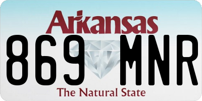 AR license plate 869MNR