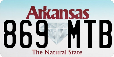 AR license plate 869MTB