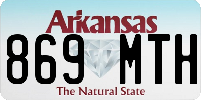 AR license plate 869MTH
