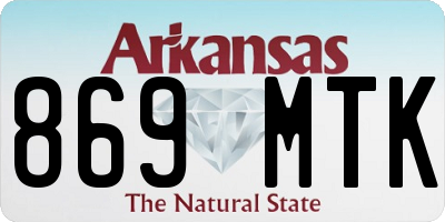AR license plate 869MTK