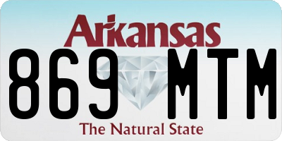 AR license plate 869MTM