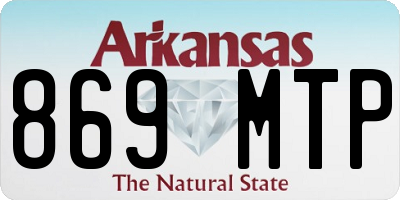 AR license plate 869MTP
