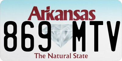 AR license plate 869MTV