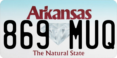 AR license plate 869MUQ