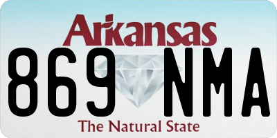 AR license plate 869NMA
