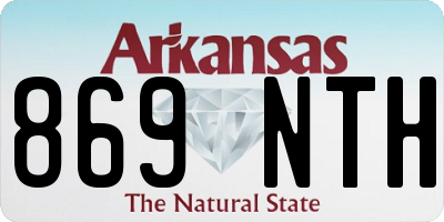 AR license plate 869NTH