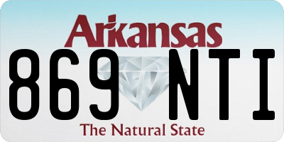 AR license plate 869NTI