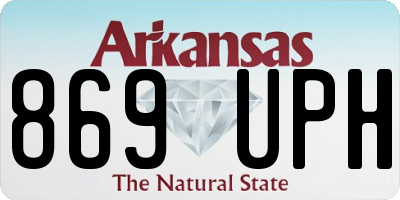 AR license plate 869UPH