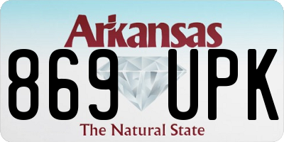 AR license plate 869UPK