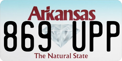 AR license plate 869UPP