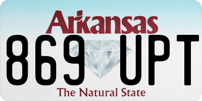 AR license plate 869UPT