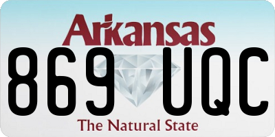 AR license plate 869UQC