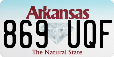 AR license plate 869UQF