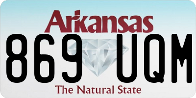 AR license plate 869UQM