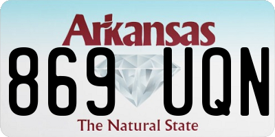 AR license plate 869UQN