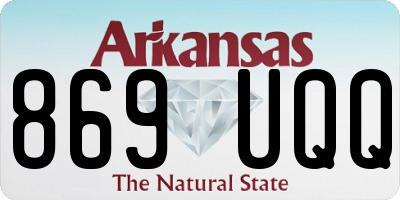 AR license plate 869UQQ