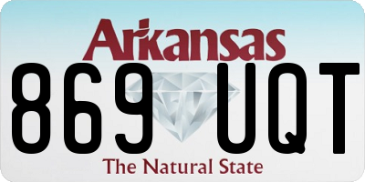 AR license plate 869UQT