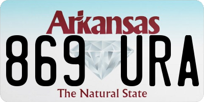 AR license plate 869URA