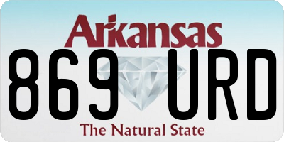 AR license plate 869URD