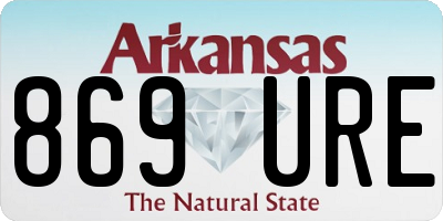AR license plate 869URE