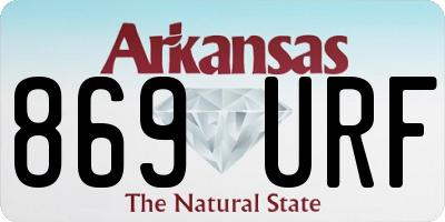 AR license plate 869URF