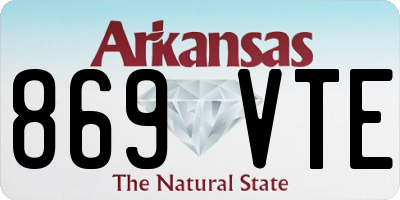 AR license plate 869VTE