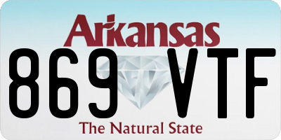 AR license plate 869VTF