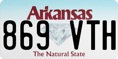 AR license plate 869VTH