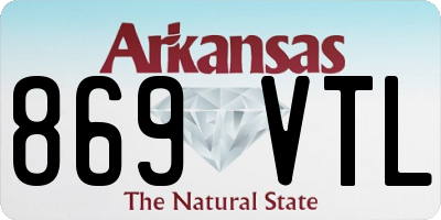 AR license plate 869VTL