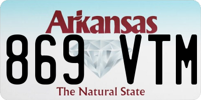 AR license plate 869VTM