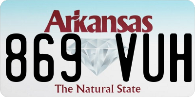 AR license plate 869VUH