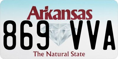 AR license plate 869VVA