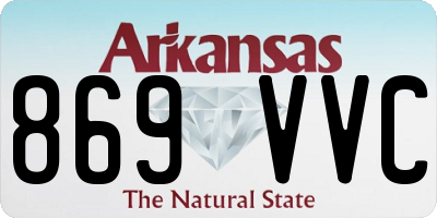 AR license plate 869VVC