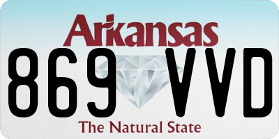 AR license plate 869VVD