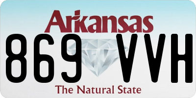 AR license plate 869VVH