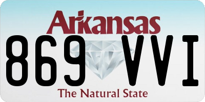 AR license plate 869VVI