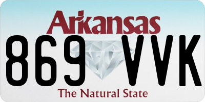 AR license plate 869VVK
