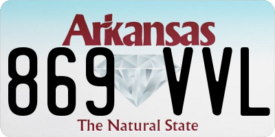 AR license plate 869VVL