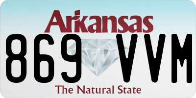 AR license plate 869VVM