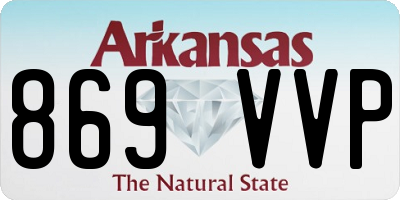 AR license plate 869VVP