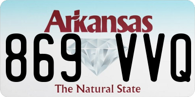AR license plate 869VVQ