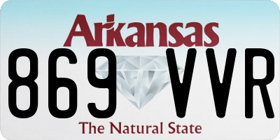 AR license plate 869VVR