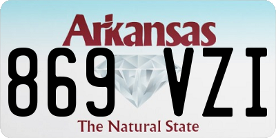 AR license plate 869VZI