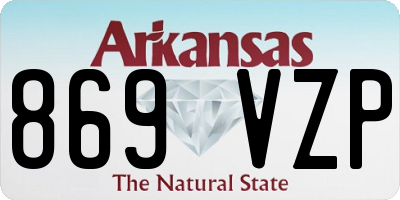 AR license plate 869VZP