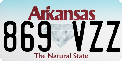 AR license plate 869VZZ