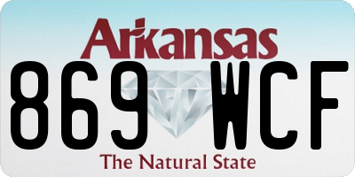 AR license plate 869WCF