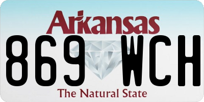 AR license plate 869WCH