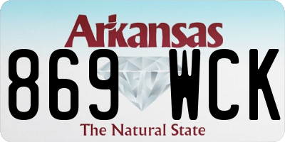 AR license plate 869WCK
