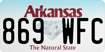 AR license plate 869WFC