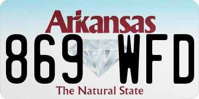 AR license plate 869WFD